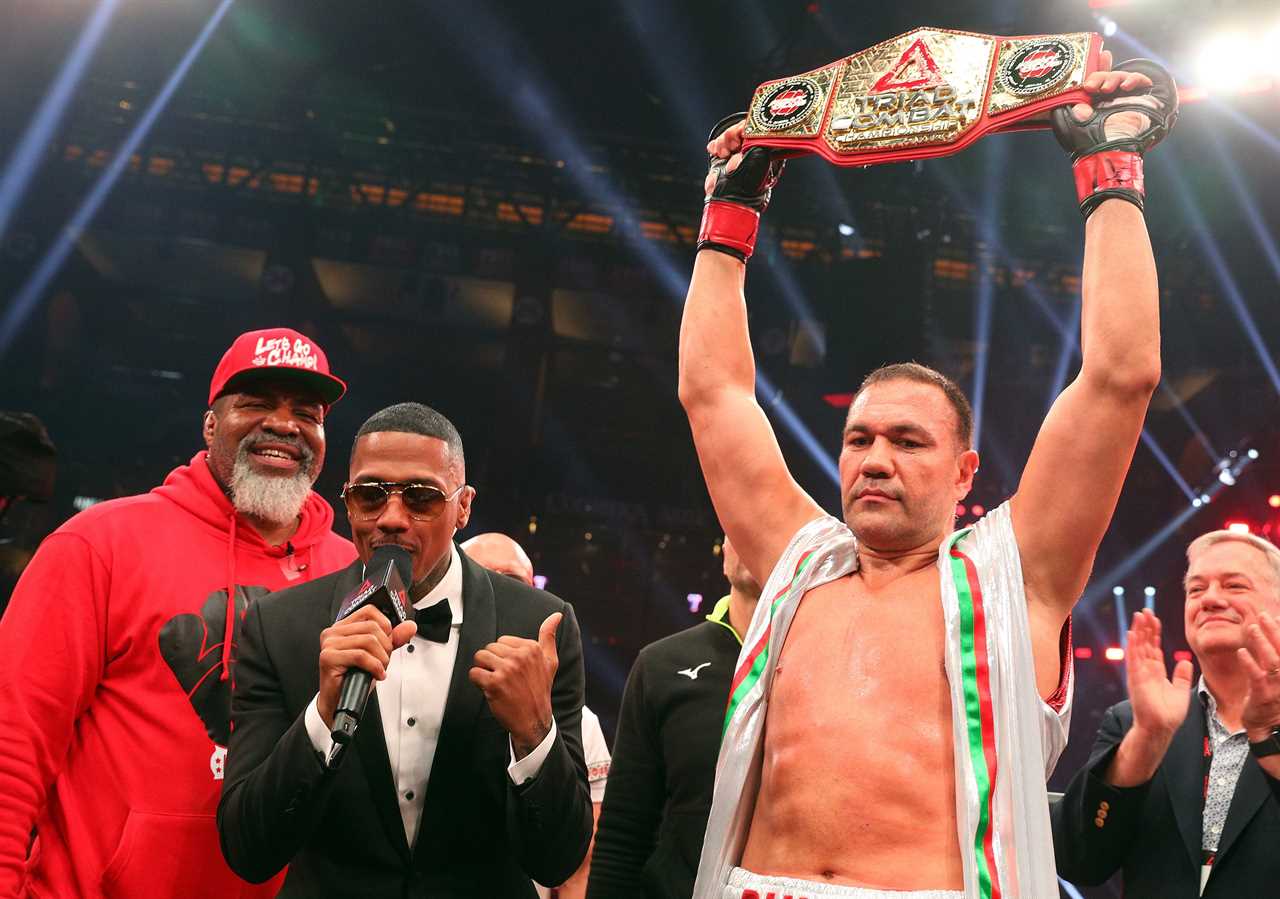 Pulev puts Mir, an ex-UFC champ, on his feet. But the ref FAILS TO STOP FIGHT IMMEDIATELY leaving fans shocked at Triad fight