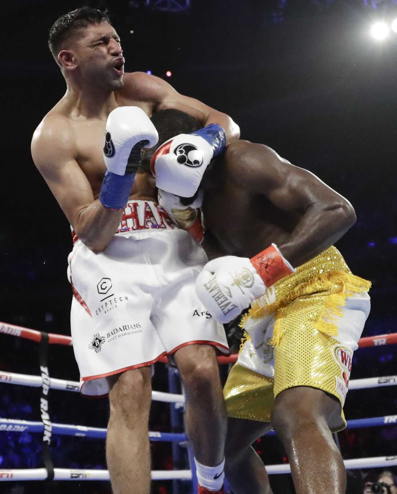Amir Khan and Kellbrook in a furious dispute over who had the best DEFEAT for Terence Crawford