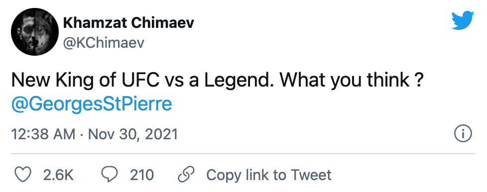 UFC star Khamzat Chimiev calls for Brock Lesnar and Georges St-Pierre to fight after an unbeaten start