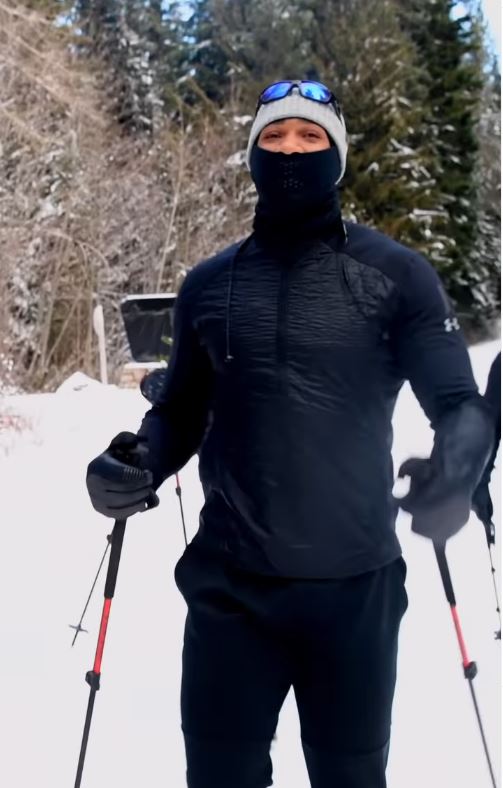 Watch Anthony Joshua take a skiing trip in the USA... and a heavyweight star takes a hilarious tumble in the snow