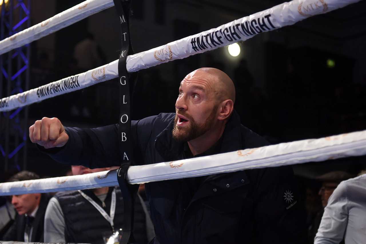 Tyson Fury performs X-rated song about Anthony Joshua during his UK homecoming tour. He taunts his rival