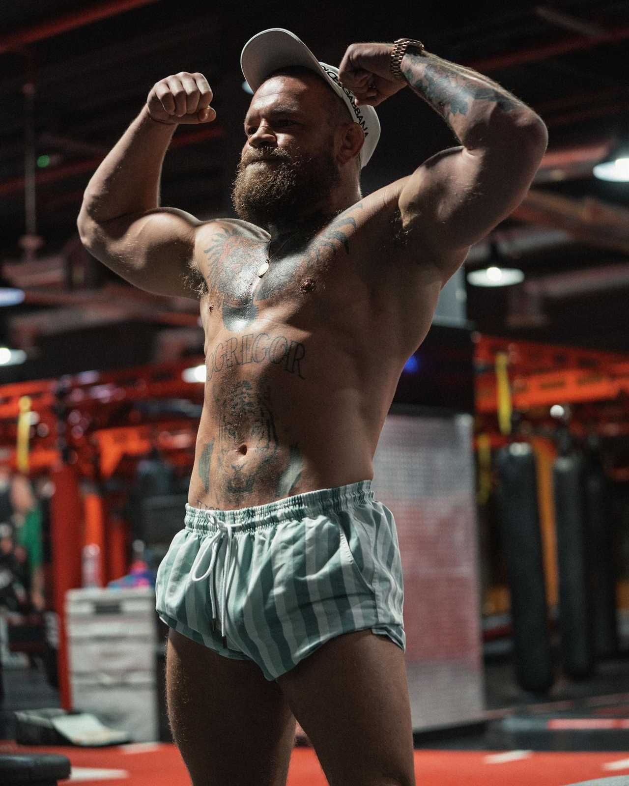 Conor McGregor's dramatic two-and-a half-stone body transformation since his last fight is revealed as UFC star bulks back up for his return
