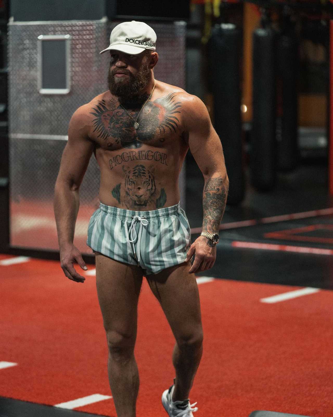 Conor McGregor's dramatic two-and-a half-stone body transformation since his last fight is revealed as UFC star bulks back up for his return