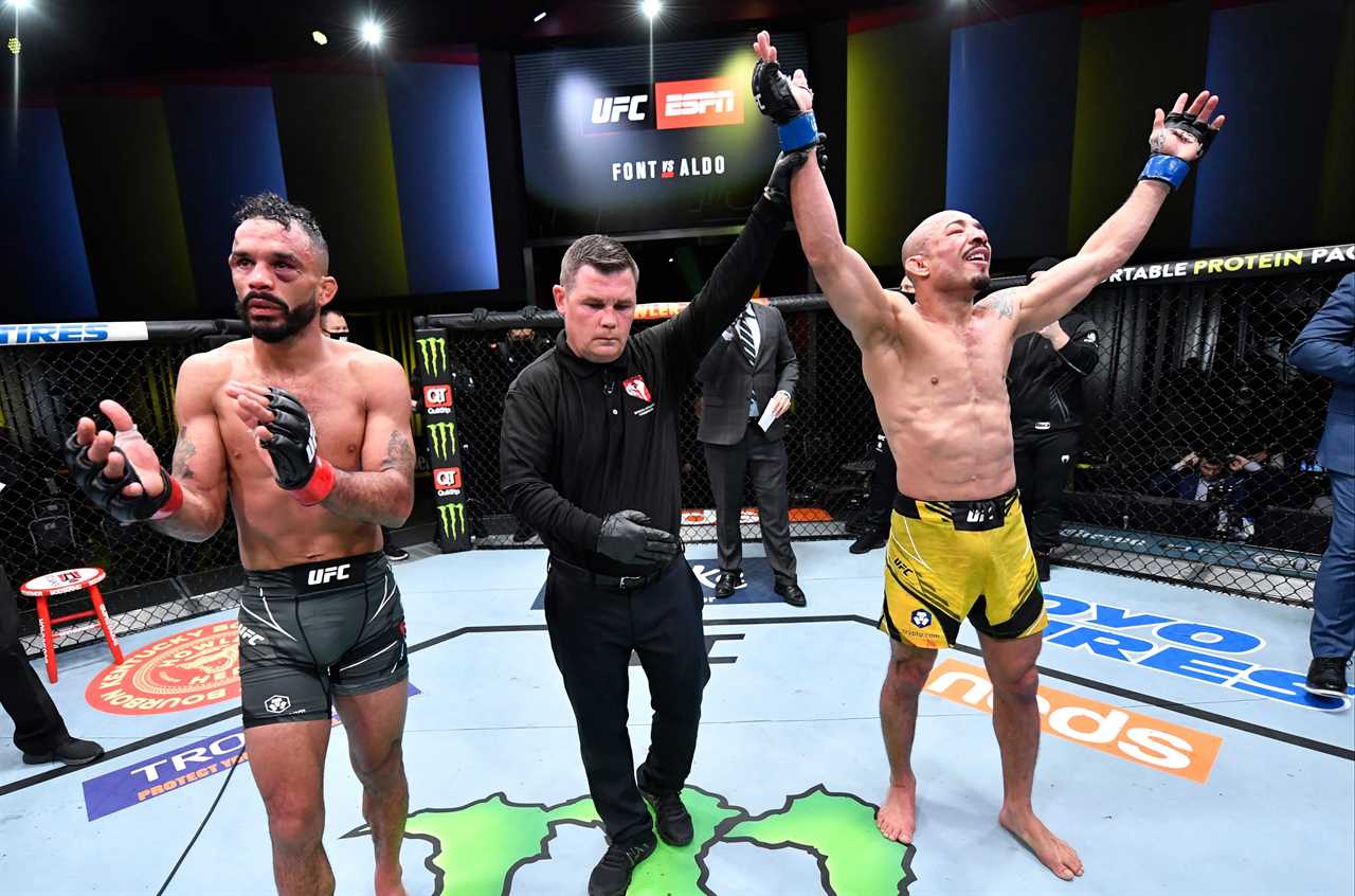 Jose Aldo and Rob Font, UFC fighters, both suffered broken eye sockets during a brutal fight. They will be back in action six months later.