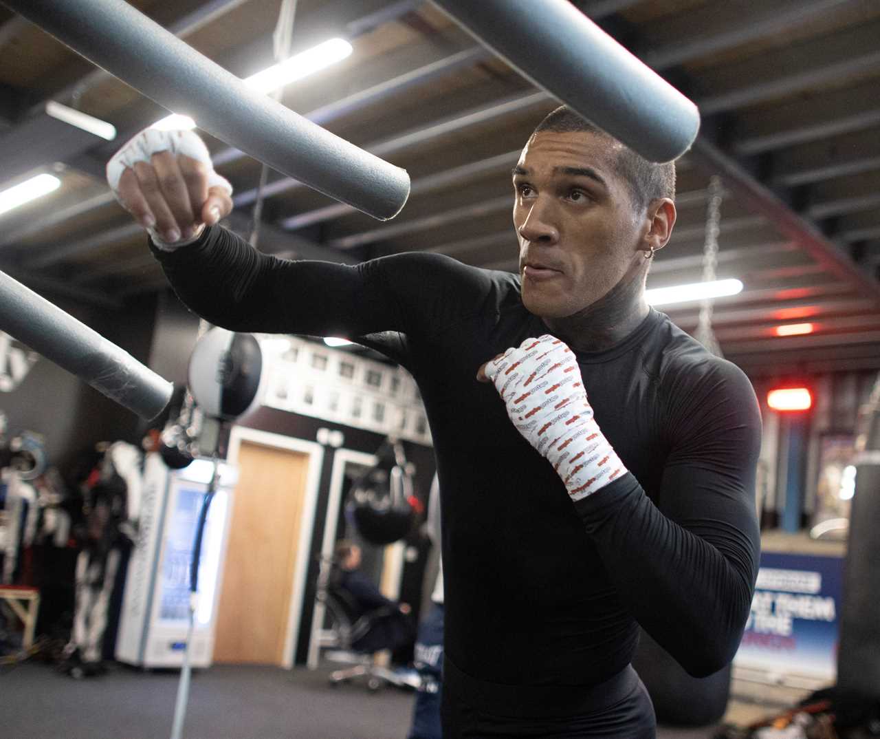 Conor Benn, one, pays a touching tribute to Eli with FACETATTOO - but only after he has received permission from his mom