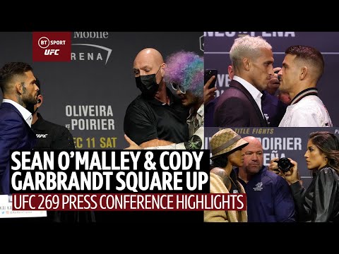 O'Malley and Cody meet! Dana and Cruz squat! Highlights from UFC 269 Press Conference