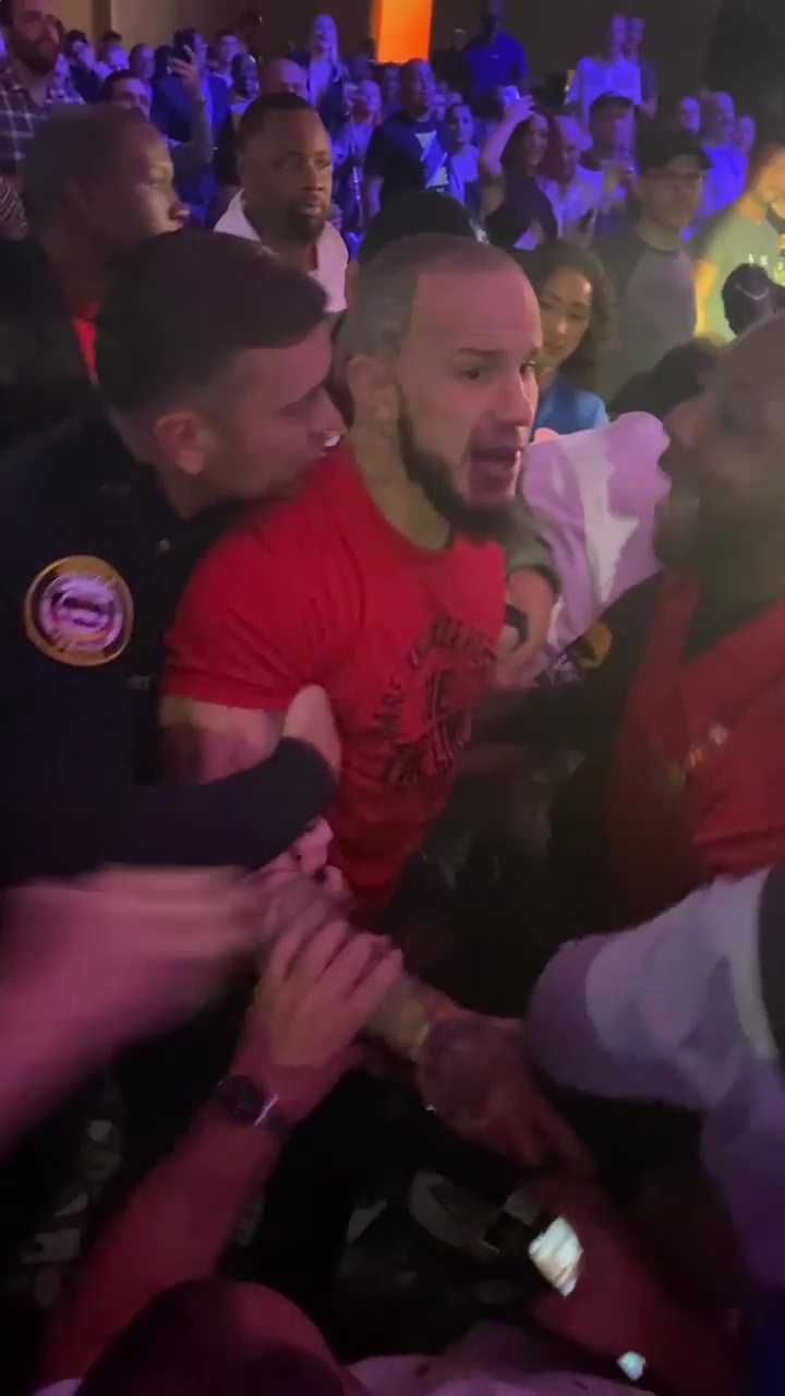 Ex-UFC star Mike Perry leaves broadcast table to fight with Julian Lane, bare knuckle fighter at BKFC Tampa