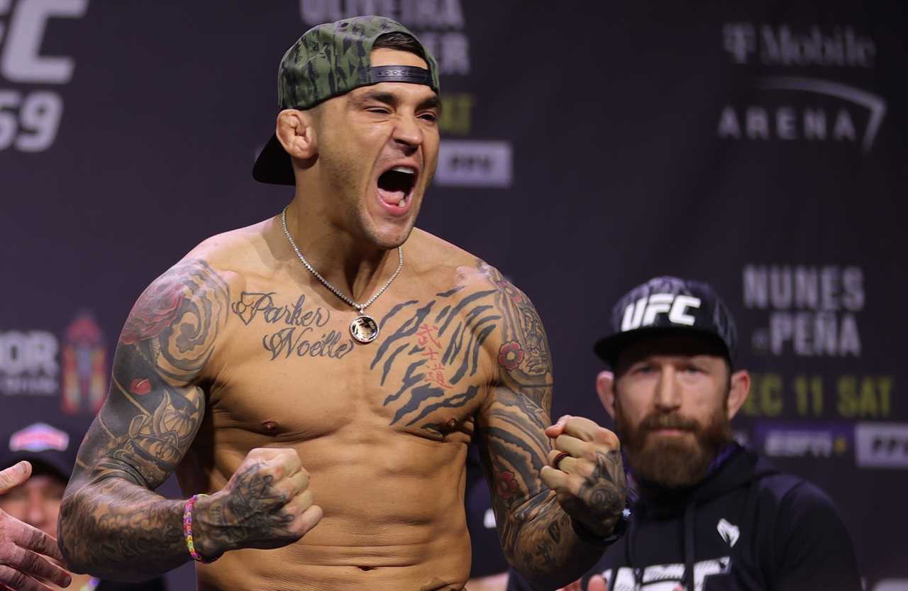 After a heated face-off, Dustin Poirier gets fired up and declares it is his destiny to win the fight against Oliveira.