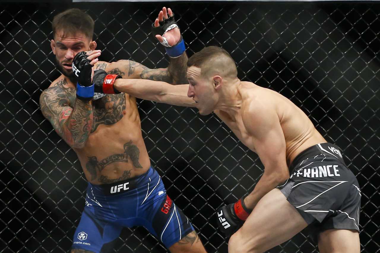 UFC 269: Watch Cody Garbrandt be knocked out THREE times by Kai Kara-France in a brutal KO.