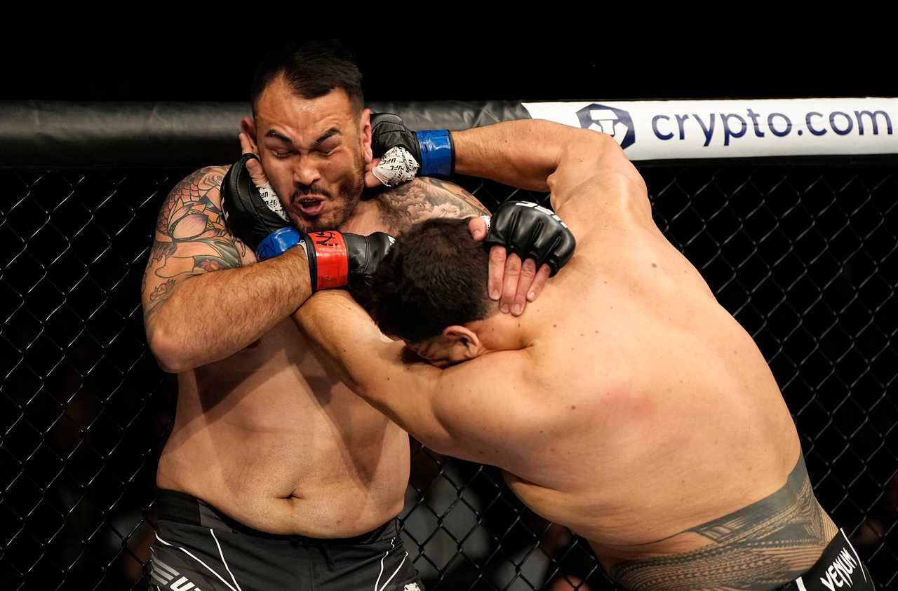 UFC 269: Tai Tuivasa sinks another beer-filled SHOEY in Vegas after brutal KO by Augusto Sakai