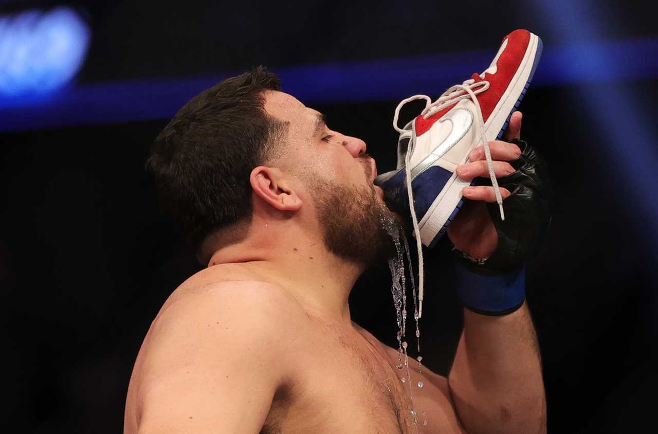 UFC 269: Tai Tuivasa sinks another beer-filled SHOEY in Vegas after brutal KO by Augusto Sakai