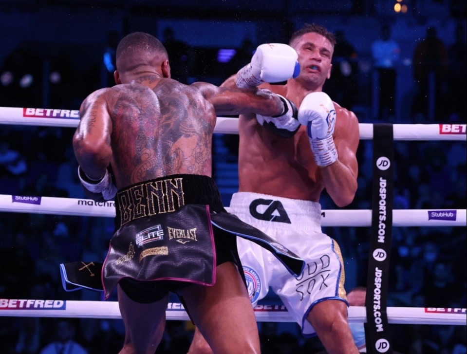 Conor Benn wins a vicious stoppage against Chris Algieri to claim the title of knockout of this year