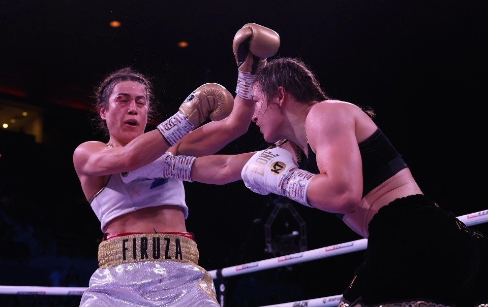 After easily defeating gritty Russian Firuza Shahova, Katie Taylor puts Amanda Serrano up for super-fight