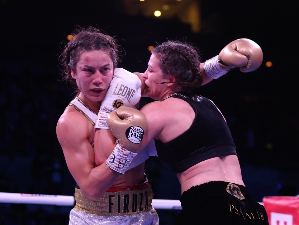 After easily defeating gritty Russian Firuza Shahova, Katie Taylor puts Amanda Serrano up for super-fight