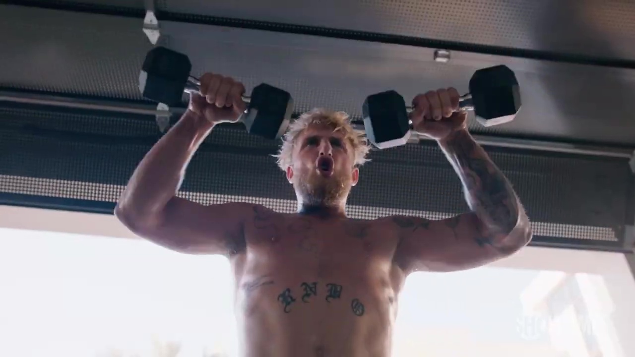 As YouTuber Jake Paul prepares for Tyron Woodley's rematch, you can see Jake Paul's intense strength and conditioning training.