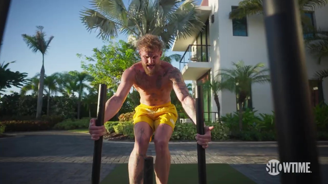 As YouTuber Jake Paul prepares for Tyron Woodley's rematch, you can see Jake Paul's intense strength and conditioning training.