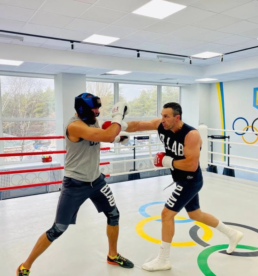 Watch Klitschko, 45 years old, sparring as Anthony Joshua and Tyson Fury rivals hint at shock comeback