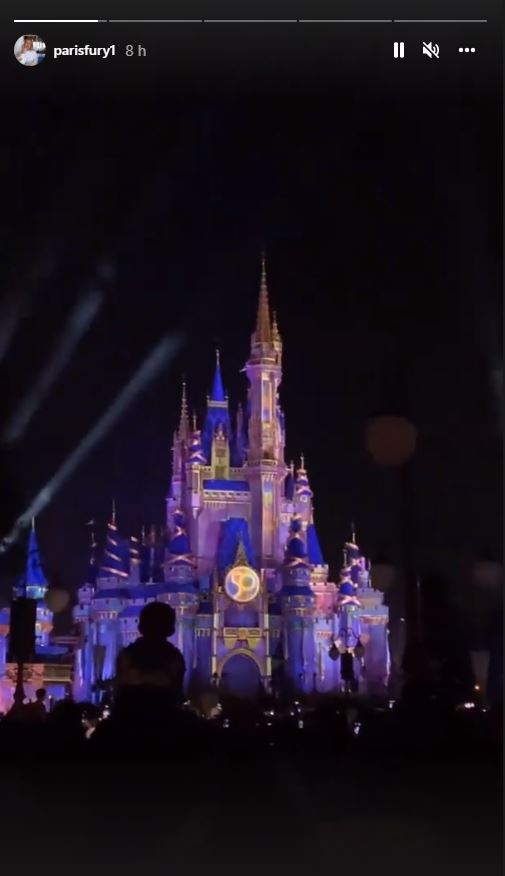 After finishing their UK tour, Tyson Fury takes Paris and six of their children to Disneyland Florida.