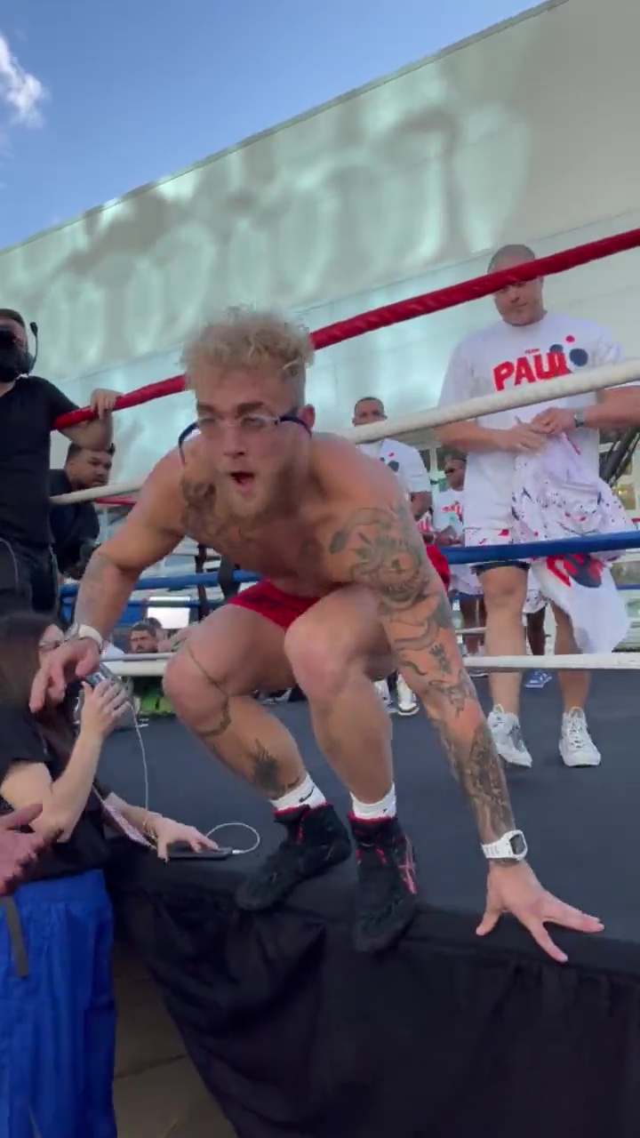 Jake Paul quits boxing to SWIMMING in open gym and rules out Tommy Fury fighting
