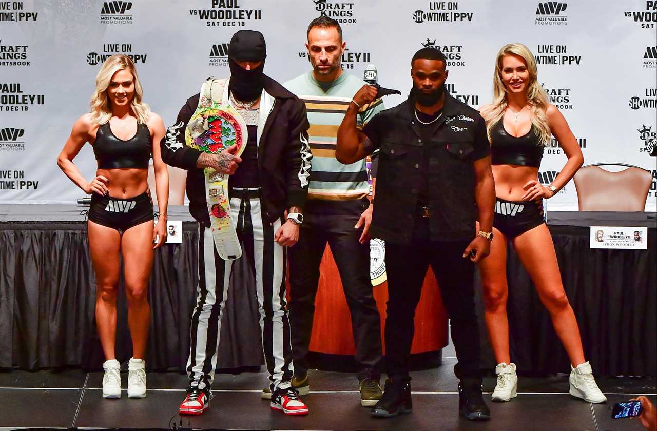 Tyron Woodley's tattoo with 'I Love Jake Paul' is now gone after UFC star revealed a sneaky trick he used on rival YouTuber
