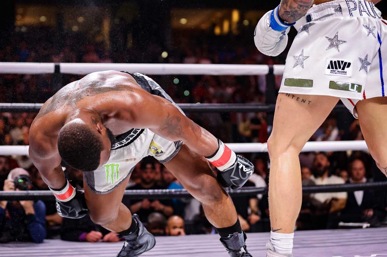 Watch Jake Paul brutally KNOCKOUT ex-UFC champion Tyron Whiteley in a rematch with huge right hand
