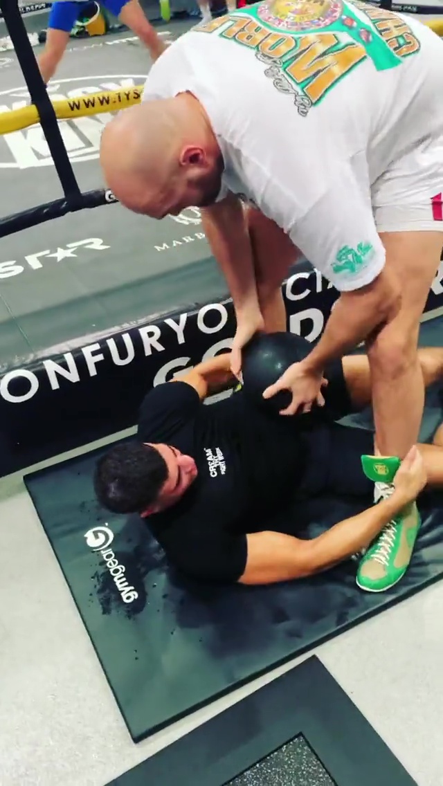 I can take 10x this - Tyson Fury wasn't responsible for Tommy's broken rib in a brutal medicine ball workout