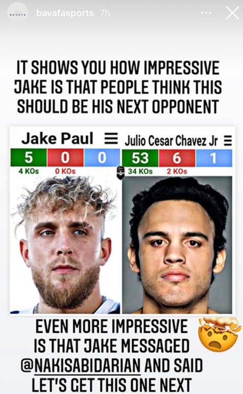 Tommy Fury is snubbed by Jake Paul as he tells his manager that he would like to fight ex-world champion Julio Cesar Chavez Jr.
