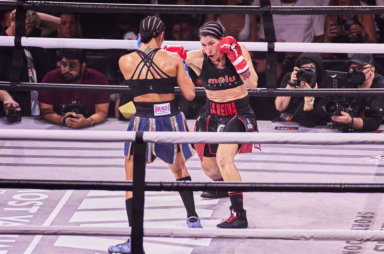 Miriam Gutierrez was suspended INDEFINITELY after she took 236 punches in Amanda Serano's loss
