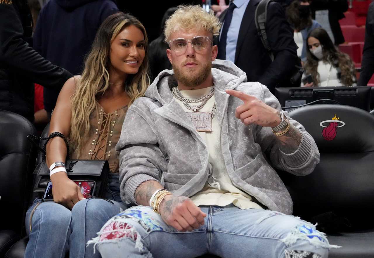 As Jake Paul watches the Miami Heat game, Julia Rose and Julia Rose are warned by security about Jake Paul's courtside pranks
