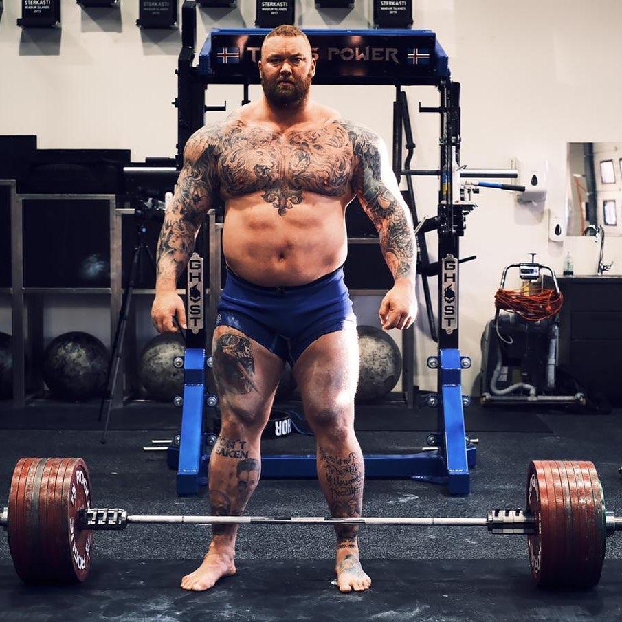 Eddie Hall puts on nearly A STONE during Christmas weekend, ahead of Hafthor Bjornsson's strongman fight