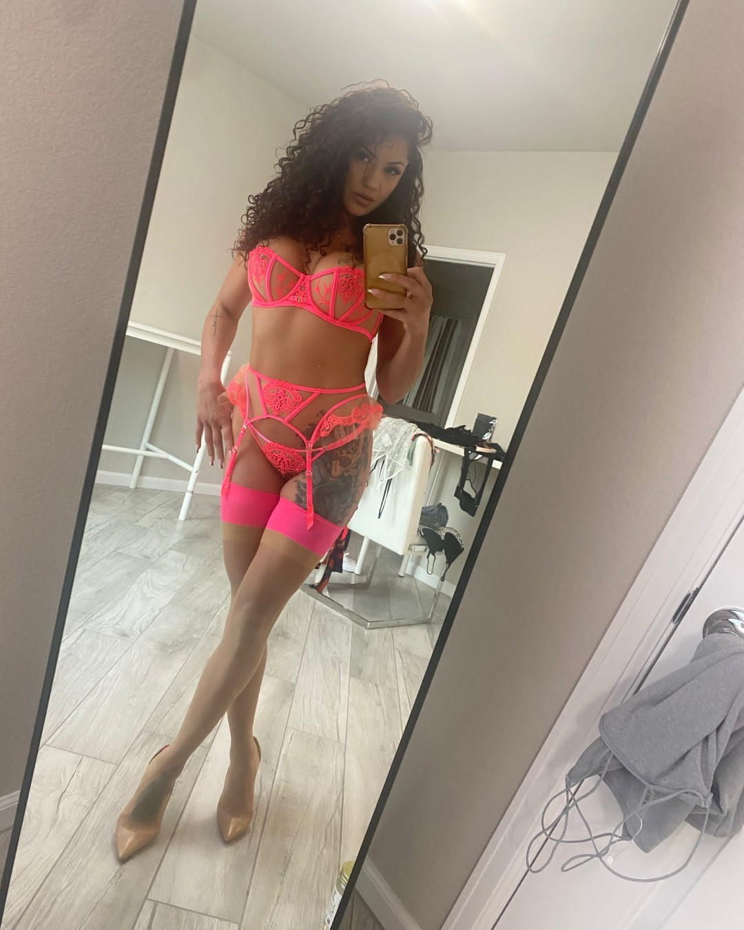 Ex-UFC star Pearl Gonzalez makes fans go wild in sexy surgery shoot where she shows off her bum in just a hospital gown