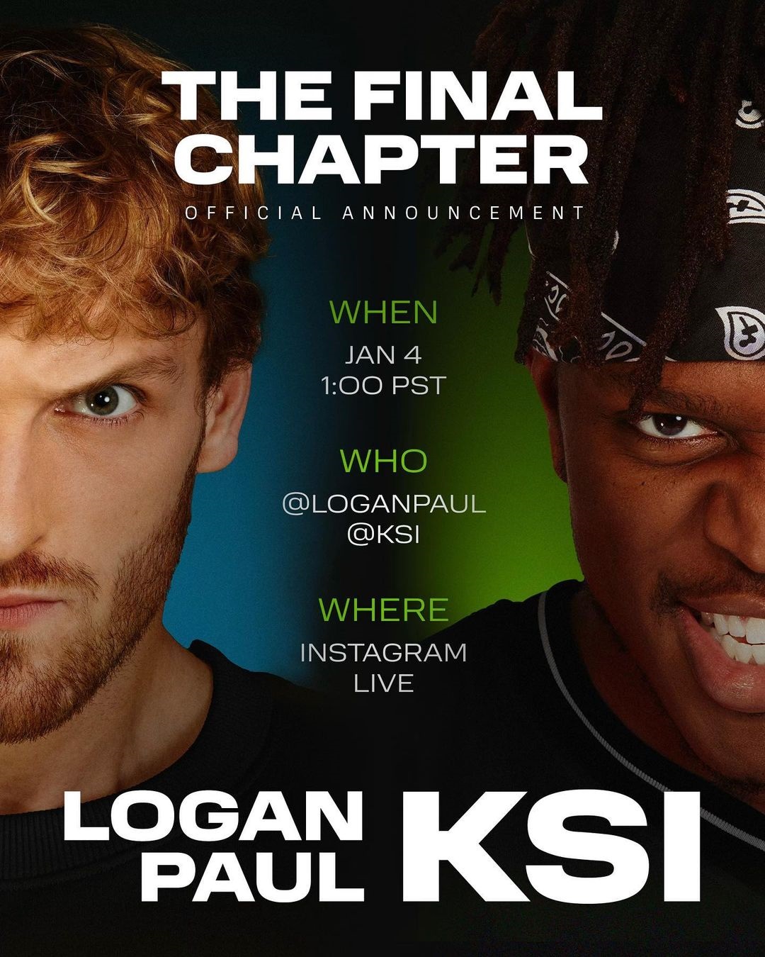 Logan Paul teases a trilogy fight with KSI, with an announcement expected next week about the 'final chapter' event