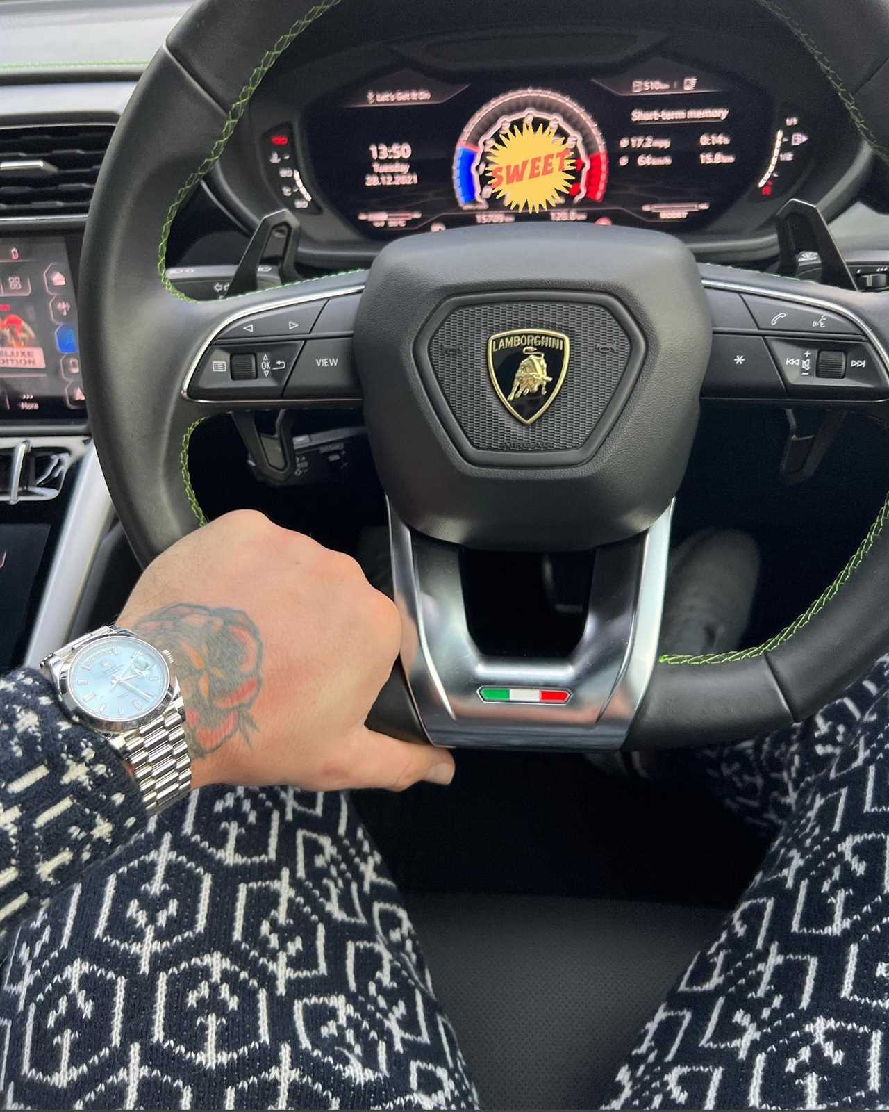 After UFC star Conor McGregor drives his family to the park in a plush Lamborghini, Dee Devlin hugs McGregor.