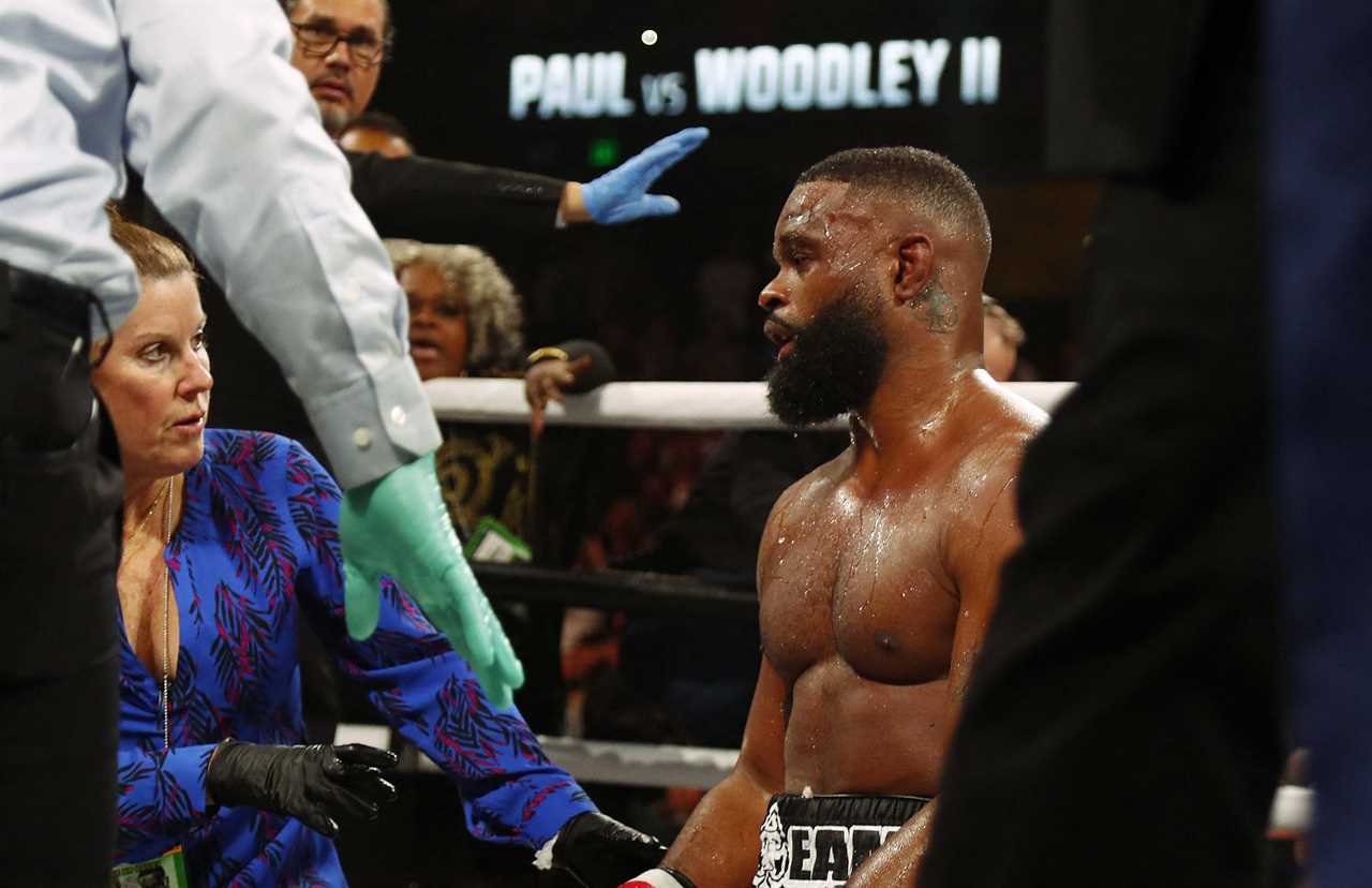 Tyron Woodley's ex-UFC star coach says he didn't know Jake Paul. Jake Paul brutally kicked Tyron Woodley and demanded that he 'go back outside'.