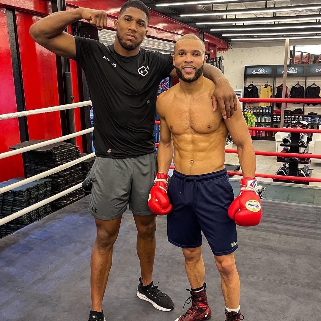 Watch Anthony Joshua fight Lawrence Okolie, cruiserweight champion, in Dubai's training camp for Oleksandr Uzyk fight