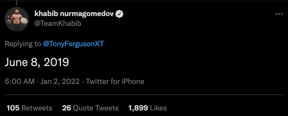After UFC star Tony Ferguson rants on Twitter about his weight, Khabib has a brutal response.