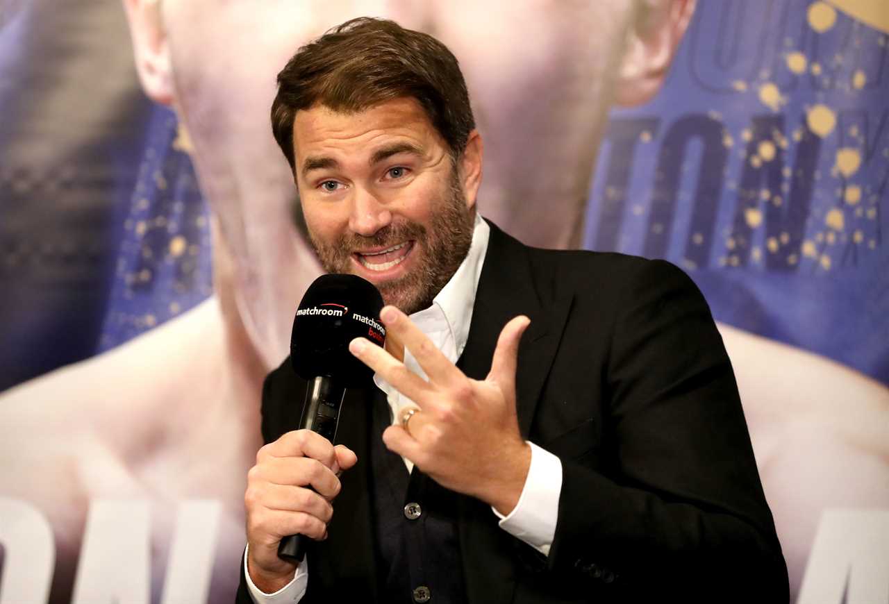 Eddie Hearn rebuffed Tyson Fury after showdown talks in Monaco failed, while Gypsy King was about 26 stone