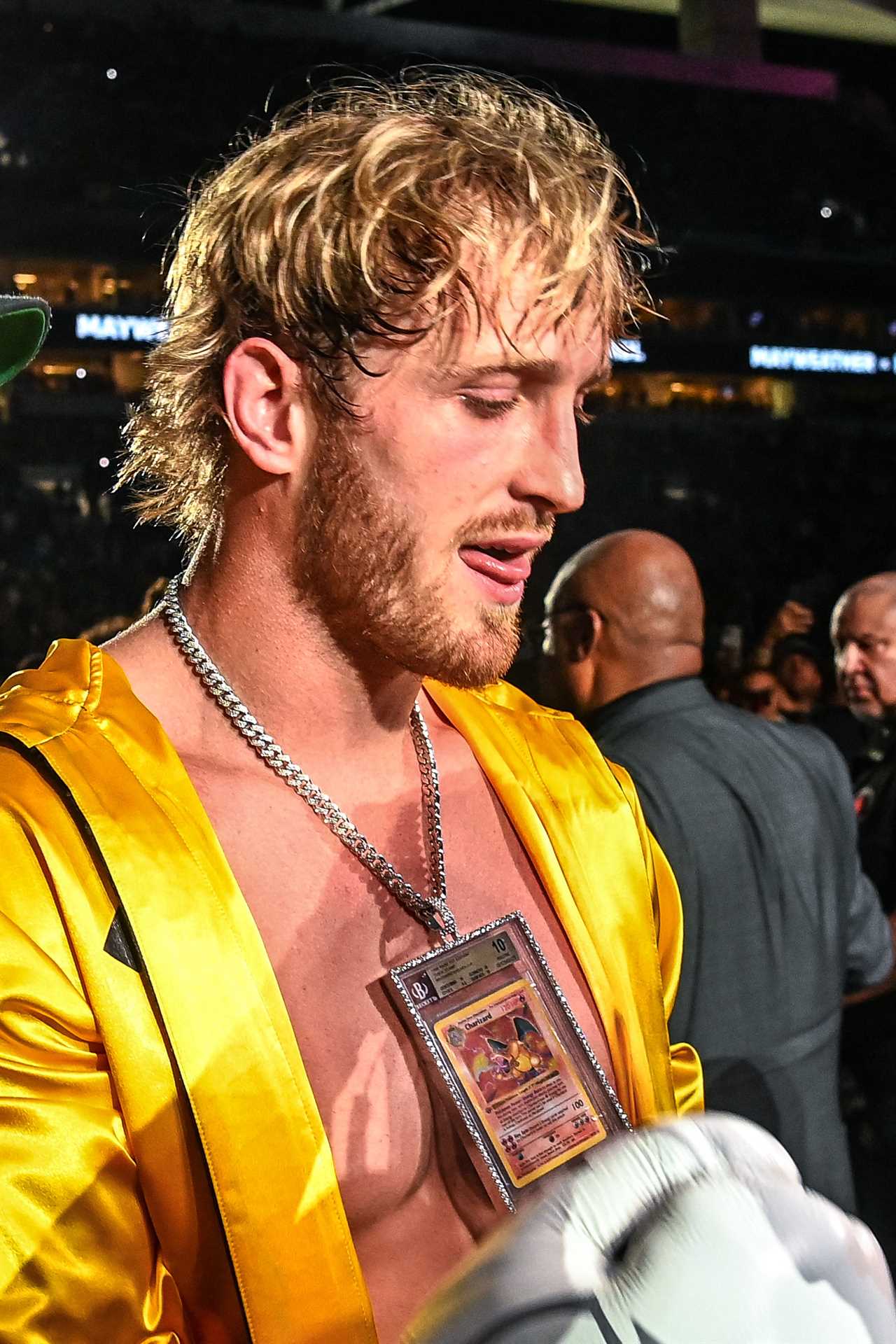 Logan Paul worries that he has spent PS2.8MILLION to get fake Pokemon cards, after he was lucky enough to be given one during the Mayweather fight