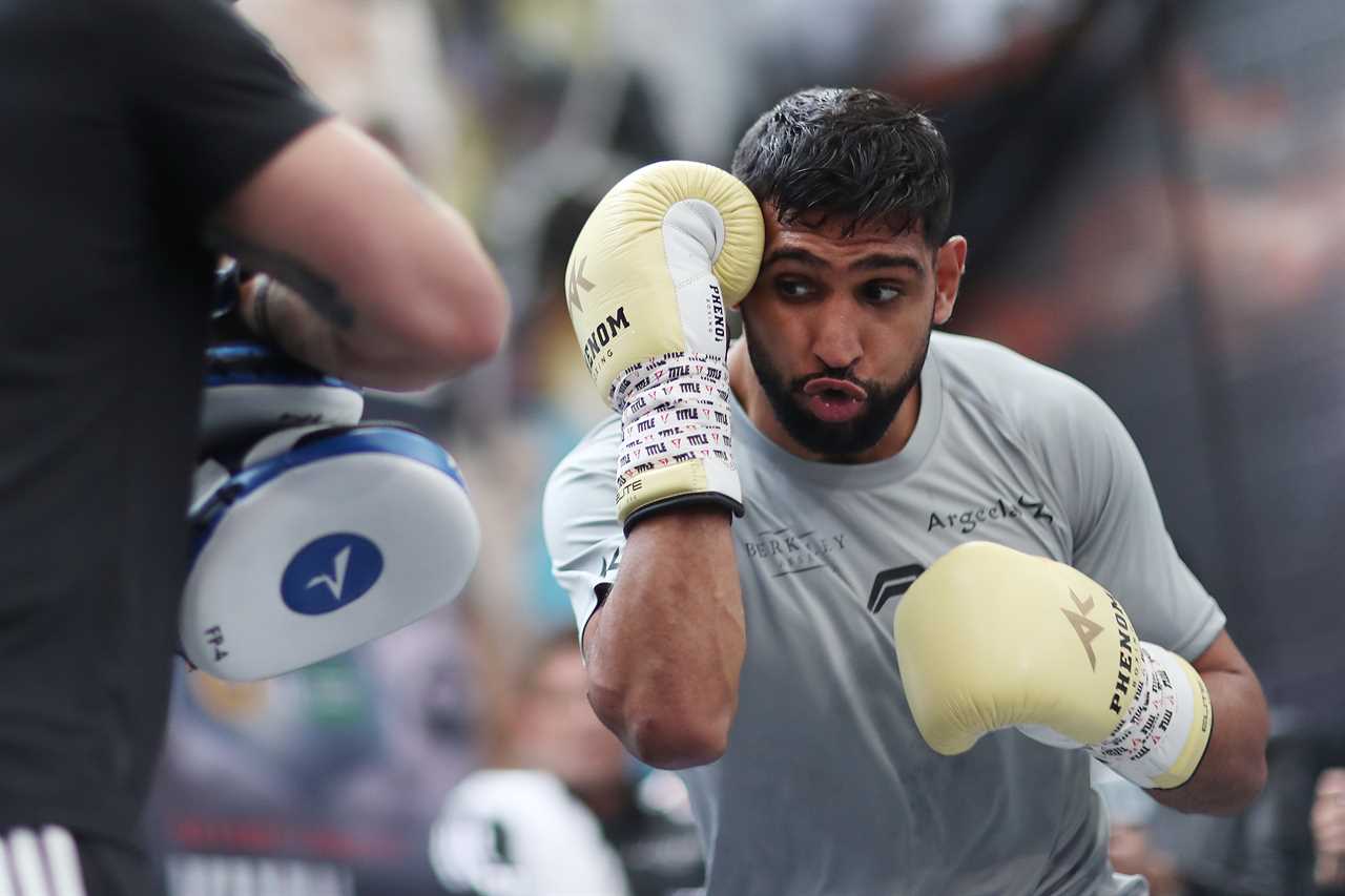 Amir Khan, a Colorado training camp participant, reveals that he is suffering from injuries ahead of an all-British grudge match against Kell Brook