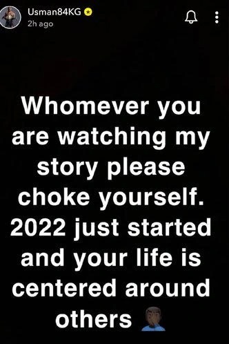 Kill yourself - UFC champ Kamaru Uman sends shocking message to Snapchat followers of trolls