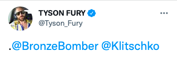 Tyson Fury snubs Deontay Wilder, Wladimir Klitschko with a meme about himself being overweight