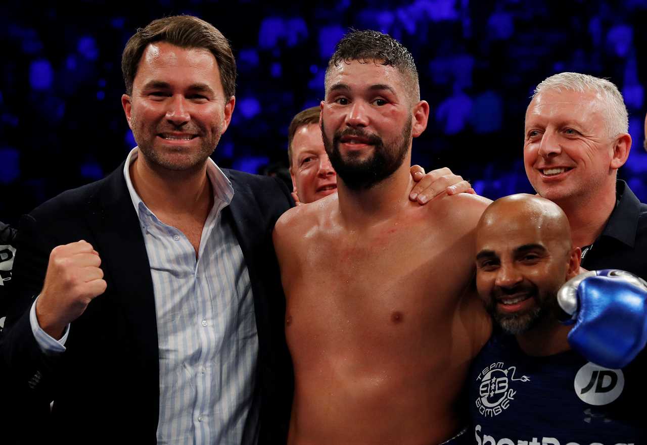 Eddie Hearn would love to promote Jake Paul vs Tony Bellew, and says that YouTuber getting chinned would be thrilling.