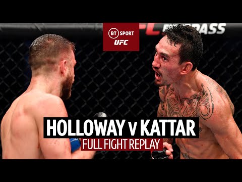 Max Holloway vs Calvin Kattar UFC Full Fight Replay