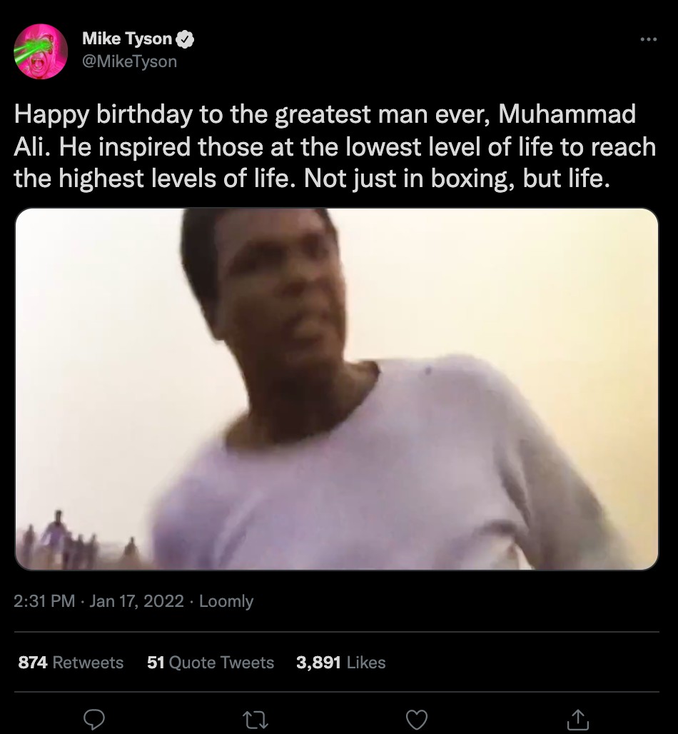 Mike Tyson calls Muhammad Ali the greatest man ever in touching message to mark the icon's 80th birthday