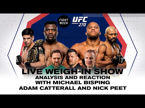 UFC 270 Live Weight-In Show: Ngannou V Gane, Moreno Vi Figueiredo Live Reaction and Analysis