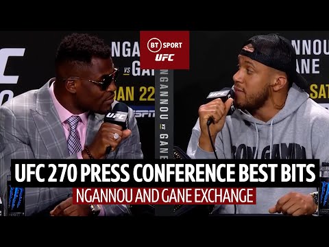 Ngannou and Gane discuss what actually happened at the UFC 270 Press Conference Highlights