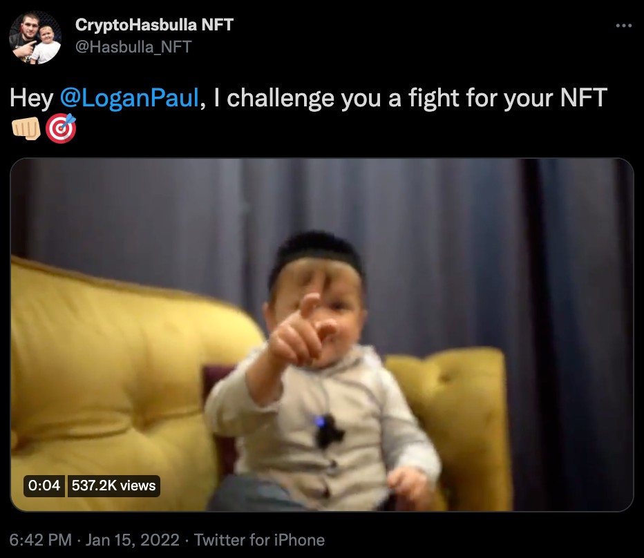 Hasbulla calls Logan Paul to a boxing match, but a YouTuber brilliantly trolling him back