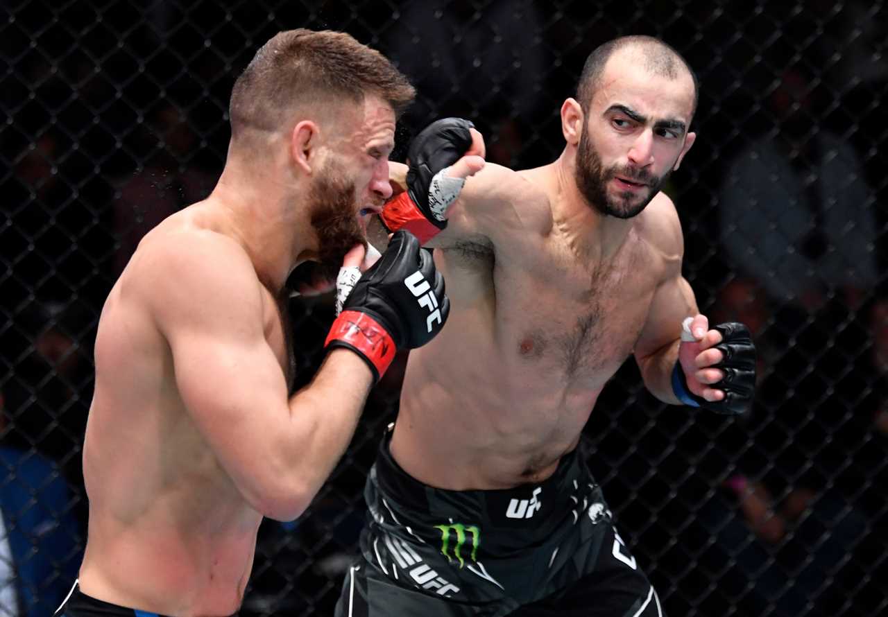UFC star Giga Chikadze was suspended INDEFINITELY after a brutal beating. She can only fight again after an MRI scan.