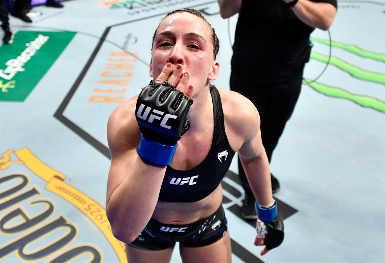 Vanessa Demopoulos quit her job as STRIPPER six weeks before UFC 270 when she celebrated her first win vs Silvana JUarez