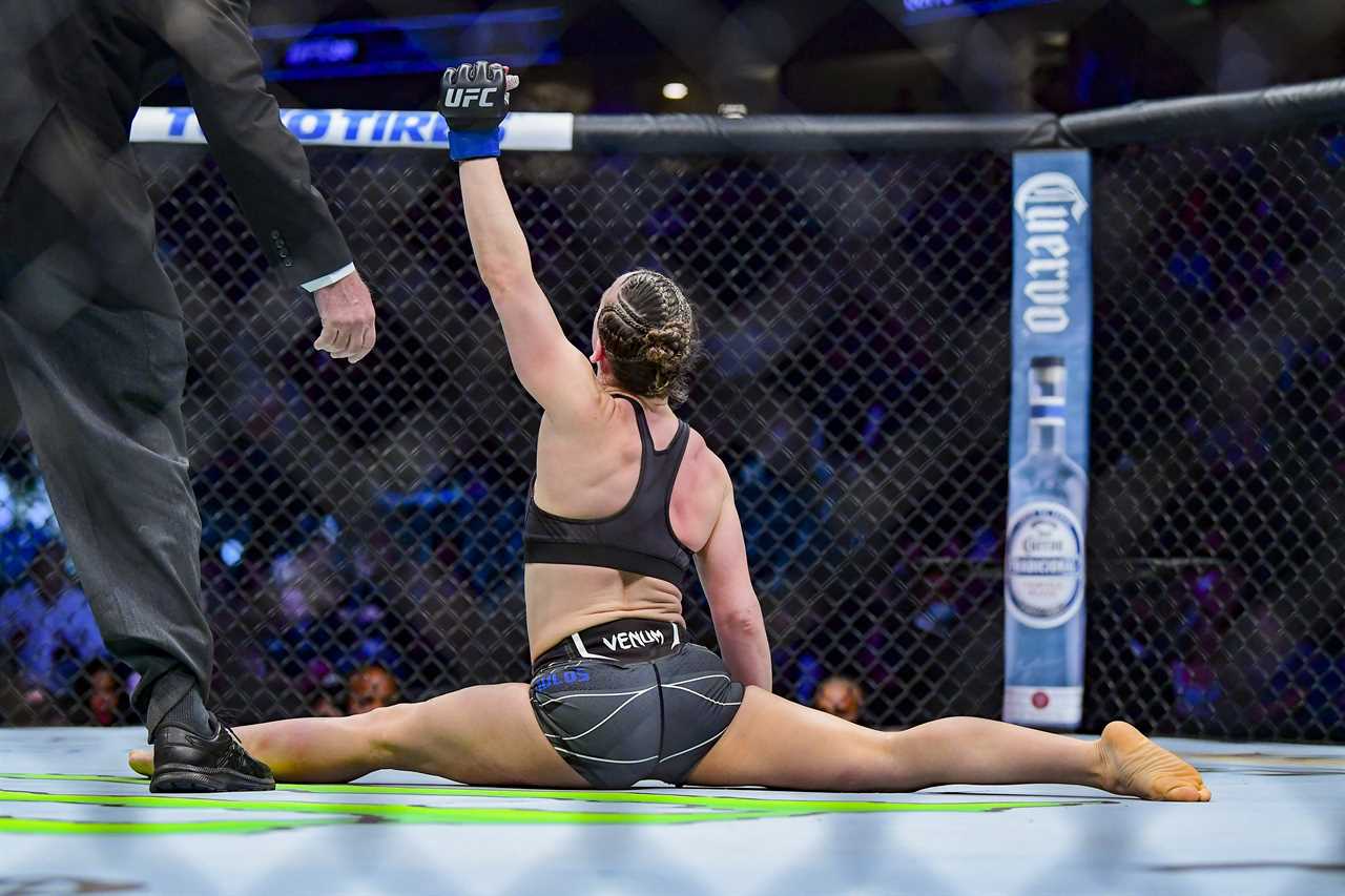 Vanessa Demopoulos quit her job as STRIPPER six weeks before UFC 270 when she celebrated her first win vs Silvana JUarez